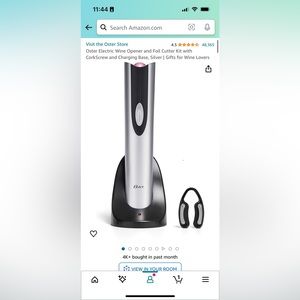 Electronic wine opener